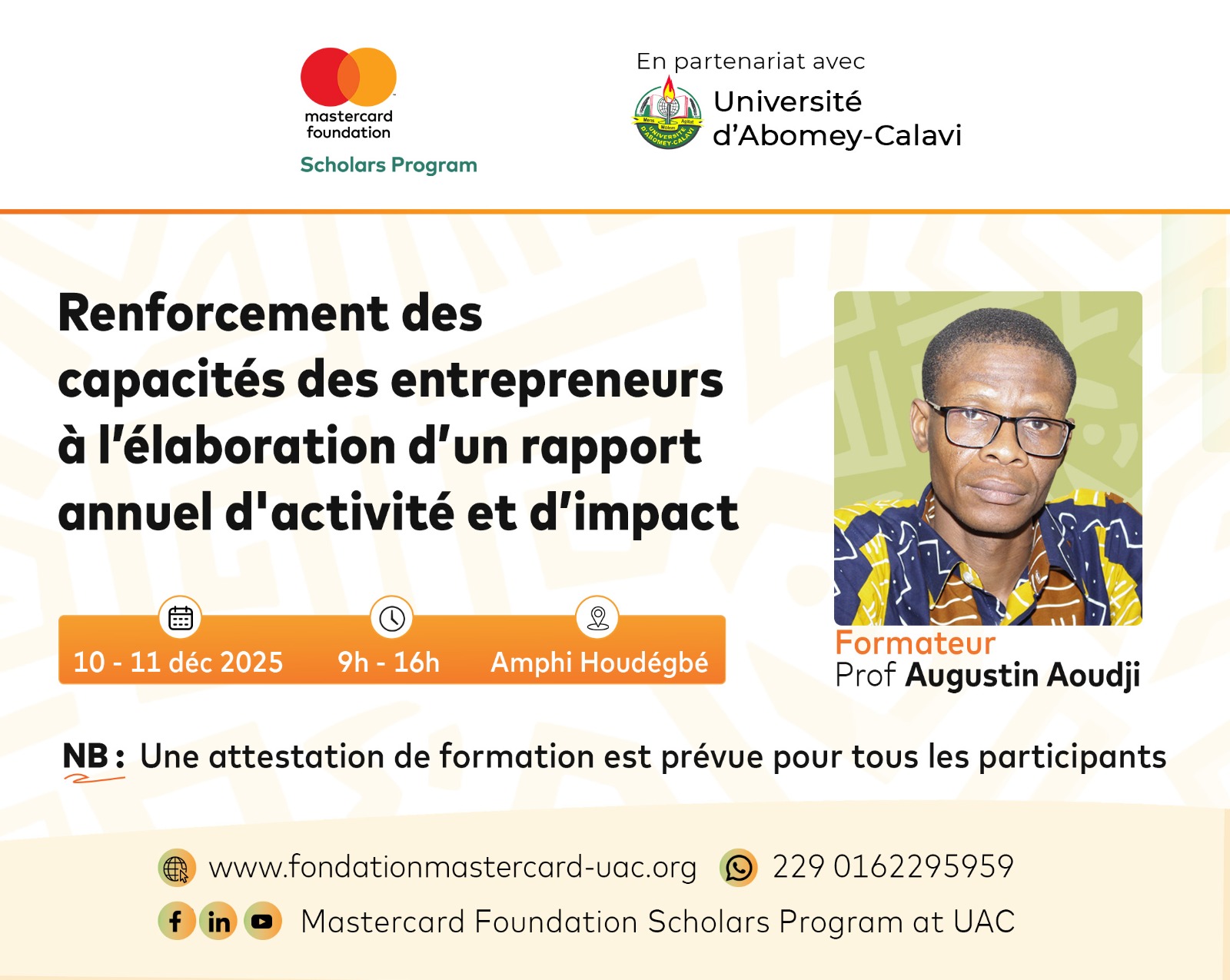 Mastercard Foundation Scholars Program at UAC